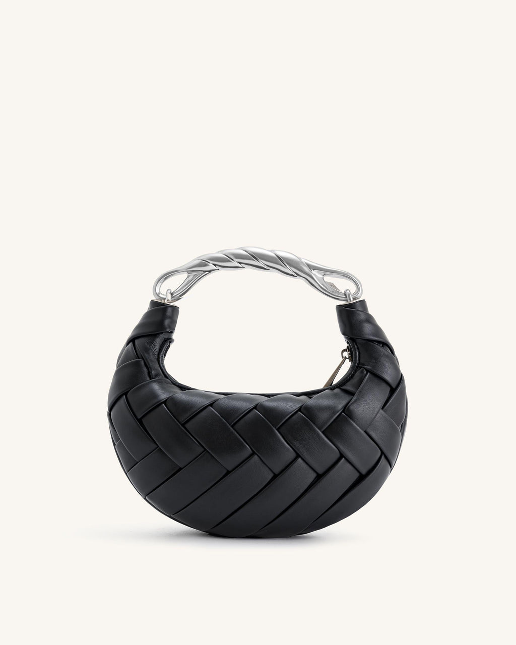 Bolso negra bandolera trenzada