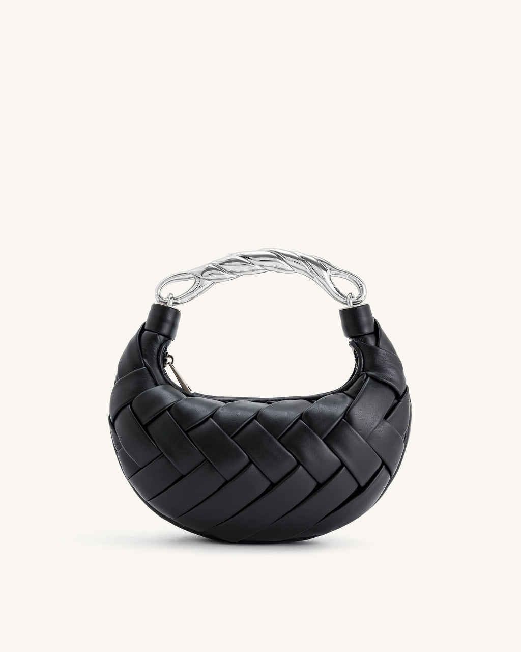 Bolso negra bandolera trenzada