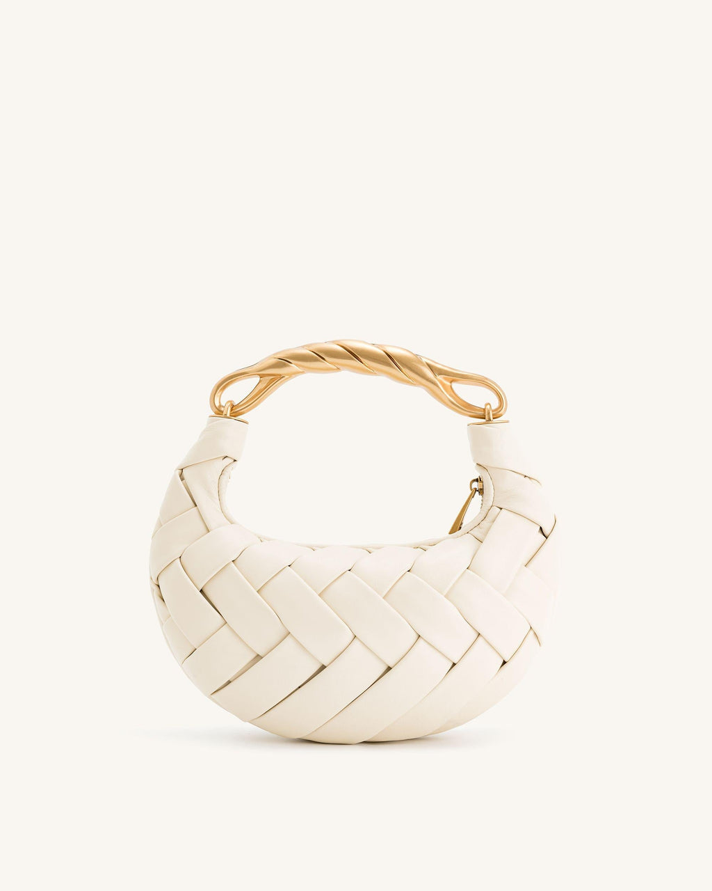 Bolso blanca bandolera trenzada
