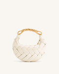 Bolso blanca bandolera trenzada
