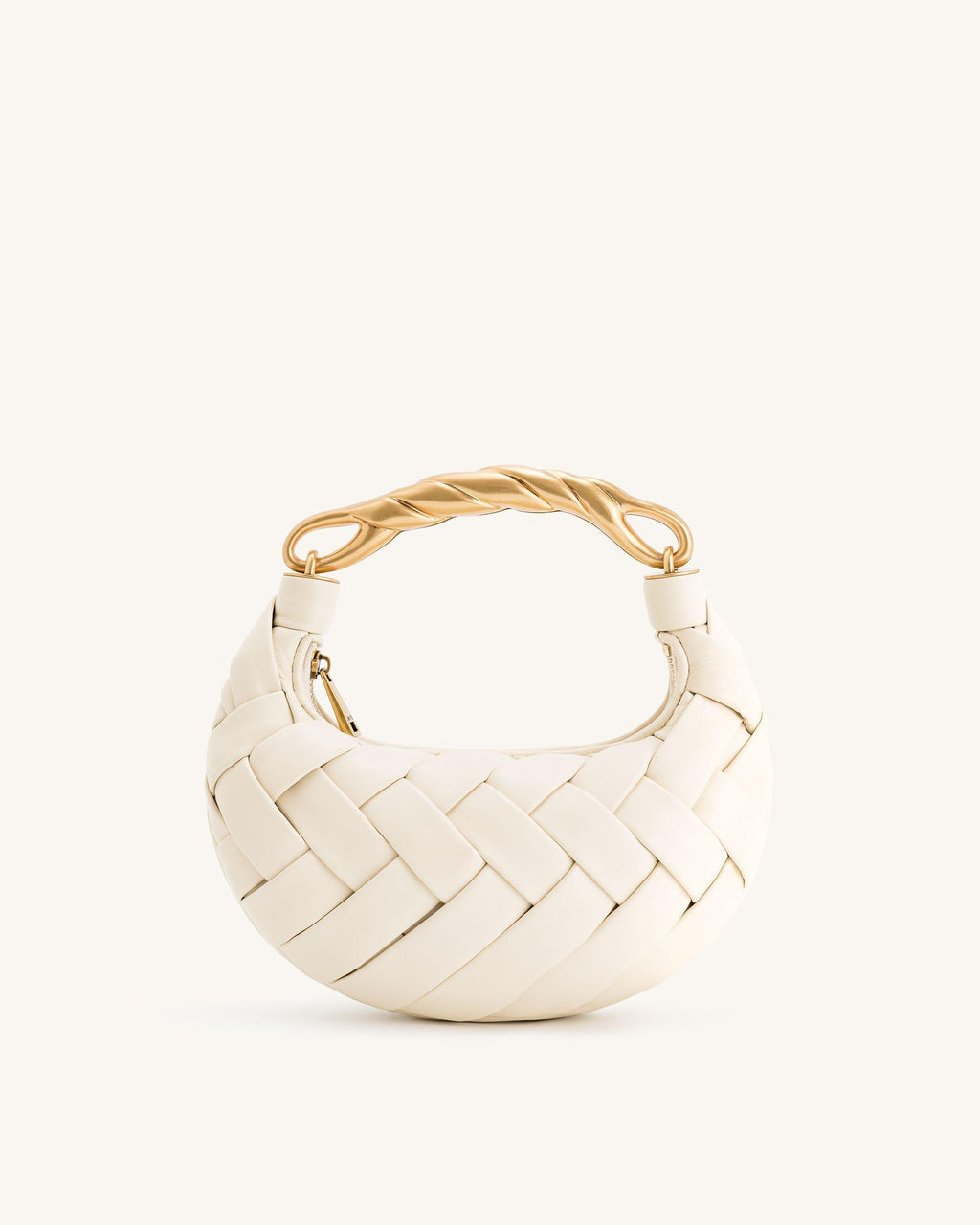 Bolso blanca bandolera trenzada