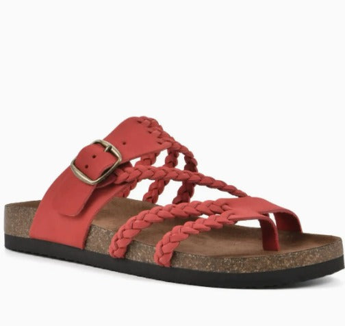 Sandalias anatómicas de corcho trenzado