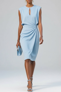 Vestido Elegante Midi Drapeado