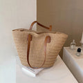 Bolso de paja con correa para el hombro